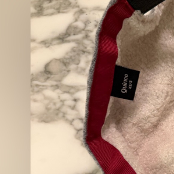 New QUINCE Cashmere Baseball Cap Light Heather Grey Sz XS/Small - Picture 9 of 11